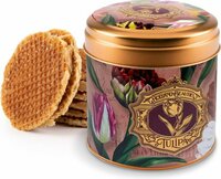 Stroopwafel Blik Holland - Rosé Embossed - Inclusief Stroopwafels