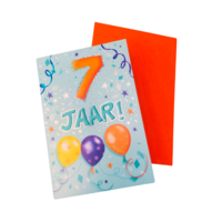 Verjaardagskaart - That Funny Age - 7 jaar - met Envelop