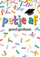 Wenskaart Geslaagd - Petje Af Goed Gedaan - met Envelop