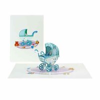 Wenskaart Kiriori 3D- Geboorte Jongen - met Envelop 