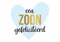 Wenskaart Daisy - Een Zoon Gefeliciteerd - met Envelop