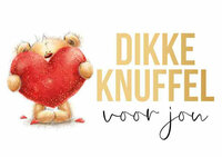 Wenskaart Daisy - Dikke Knuffel Voor Jou - met Envelop