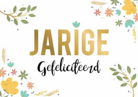 Wenskaart Daisy - Jarige Gefeliciteerd - met Envelop