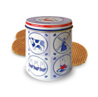 Stroopwafel Blik Nijntje - Delfts Blauw - Inclusief Stroopwafels