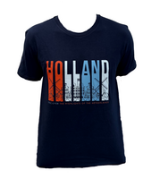 T-shirt Blauw - Holland Discover - Katoen - Heren