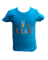 T-shirt Blauw - Holland Molen-Fiets - Katoen - Kinderen