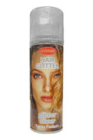 Haarspray - Gekleurde Haarspray Uitwasbaar - Glitter Zilver