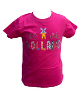 T-shirt Roze - Holland Molen-Fiets - Katoen - Kinderen