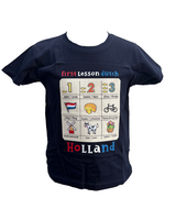 T-shirt Donkerblauw - Holland Leesplankje - Katoen - Kinderen