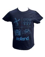 T-shirt Zwart - Typische Holland - Katoen - Kinderen