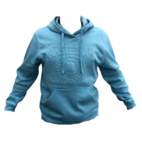 Hoodie Lichtblauw Embossed - Amsterdam the Netherlands - Katoen - Volwassenen