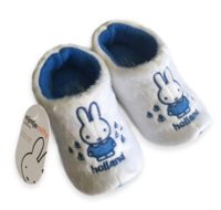 Klompsloffen Baby Nijntje - Klomppantoffel Wit-Blauw Klompsloffen Baby Nijntje - Klomppantoffel Wit-Blauw
