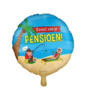 Folieballon - Pensioen Cartoon Strand - 45 cm - Helium- en Luchtvulling Folieballon - Pensioen Cartoon Strand - 45 cm - Helium- en Luchtvulling