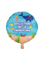 Folieballon - Zwemdiploma Dieren - 45 cm - Helium- en Luchtvulling Folieballon - Zwemdiploma Dieren - 45 cm - Helium- en Luchtvulling