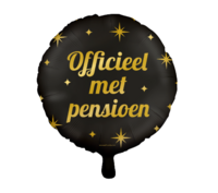 Folieballon Classy - Pensioen - 45 cm - Helium- en Luchtvulling Folieballon Classy - Pensioen - 45 cm - Helium- en Luchtvulling