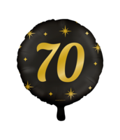 Folieballon Classy - 70 jaar - 45 cm - Helium- en Luchtvulling Folieballon Classy - 70 jaar - 45 cm - Helium- en Luchtvulling