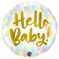 Folieballon Geboorte - Hello Baby - 45 cm - Helium- en Luchtvulling Folieballon Geboorte - Hello Baby - 45 cm - Helium- en Luchtvulling