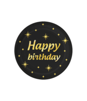 Bordjes Classy - Happy Birthday - 8 stuks