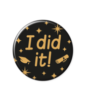 Button Classy - Geslaagd - Zwart-Goud