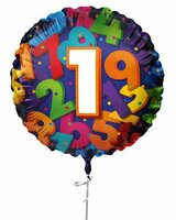 Folieballon Cijfers - 1 jaar - 45 cm - Helium- en Luchtvulling Folieballon Cijfers - 1 jaar - 45 cm - Helium- en Luchtvulling