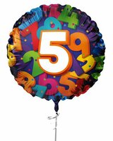 Folieballon Cijfers - 5 jaar - 45 cm - Helium- en Luchtvulling Folieballon Cijfers - 5 jaar - 45 cm - Helium- en Luchtvulling
