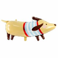 Folieballon Dieren - Hond Teckel - 90 cm - Helium- en Luchtvulling Folieballon Dieren - Hond Teckel - 90 cm - Helium- en Luchtvulling