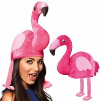 Hoed Flamingo Roze - Hawaii Dieren Muts - Volwassenen Hoed Flamingo Roze - Hawaii Dieren Muts - Volwassenen