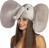 Hoed Olifant Grijs  - Afrika Dieren Muts - Volwassenen Hoed Olifant Grijs  - Afrika Dieren Muts - Volwassenen