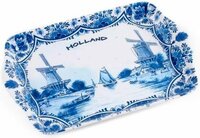 Dienblad - Melamine - Delftsblauw - 21 x 14 cm