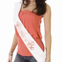 Sjerp Vrijgezellen Feest - Bride to Be - Wit - Rosé Goud Sjerp Vrijgezellen Feest - Bride to Be - Wit - Rosé Goud