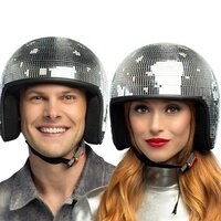 Helm Discobal Zilver - Jaren 80 Disco - Volwassenen Helm Discobal Zilver - Jaren 80 Disco - Volwassenen