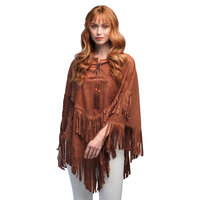 Poncho Hippie Breeze Bruin - Jaren 60 & 70 - Vrouwen