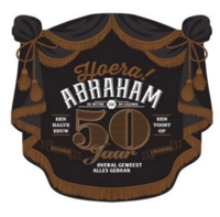 Huldeschild Muurdecoratie - Abraham 50 - Zwart-Rosé Goud Huldeschild Muurdecoratie - Abraham 50 - Zwart-Rosé Goud