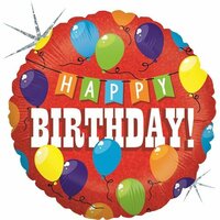 Folieballon - Happy Birthday Ballonnen - 45 cm - Helium- en Luchtvulling Folieballon - Happy Birthday Ballonnen - 45 cm - Helium- en Luchtvulling