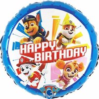 Folieballon - Happy Birthday - Paw Patrol - 45 cm - Helium- en Luchtvulling Folieballon - Happy Birthday - Paw Patrol - 45 cm - Helium- en Luchtvulling