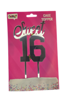Taartprikker - Sweet 16 Jaar - Cake Topper Zilver Taartprikker - Sweet 16 Jaar - Cake Topper Zilver