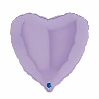 Folieballon Hart Mat - Lila - 45 cm - Helium- en Luchtvulling Folieballon Hart Mat - Lila - 45 cm - Helium- en Luchtvulling