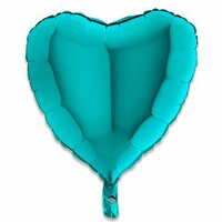 Folieballon Hart - Tiffany - 45 cm - Helium- en Luchtvulling Folieballon Hart - Tiffany - 45 cm - Helium- en Luchtvulling