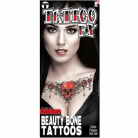 Plak Tattoo - Collar Bone Tattoo - Ruby Skull