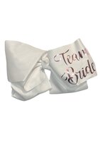 Haarstrik Vrijgezellen Feest - Team Bride - Wit - Rosé Goud Haarstrik Vrijgezellen Feest - Team Bride - Wit - Rosé Goud