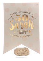 Vlaggenlijn - Sarah 50 - Wit-Rosé Goud - 4 meter