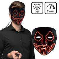Masker Killer Smile - Voodoo met Licht - Halloween