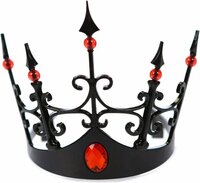 Halloween Kroon - Zwart met Rode Stenen Halloween Kroon - Zwart met Rode Stenen