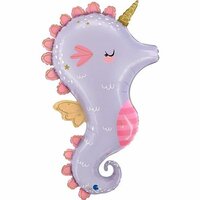 Folieballon Dieren - Magisch Zeepaardje - 91 cm - Helium- en Luchtvulling Folieballon Dieren - Magisch Zeepaardje - 91 cm - Helium- en Luchtvulling