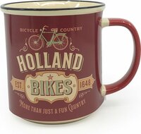 Souvenir Mok - Beker Holland Bikes - Vintage Rood