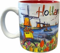 Souvenir Mok - Beker Holland - Kleurrijk
