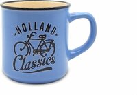 Souvenir Mok Klein - Koffiemok Holland Fietsen - Blauw