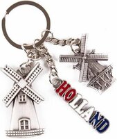 Sleutelhanger Souvenir - Holland 2 Molens