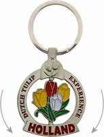 Sleutelhanger Souvenir - Mono Spinning - Holland - Tulpen