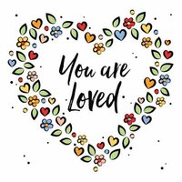 Wenskaart - You Are Loved - Met Envelop